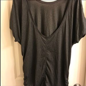 Lulu lemon grey scoop back top